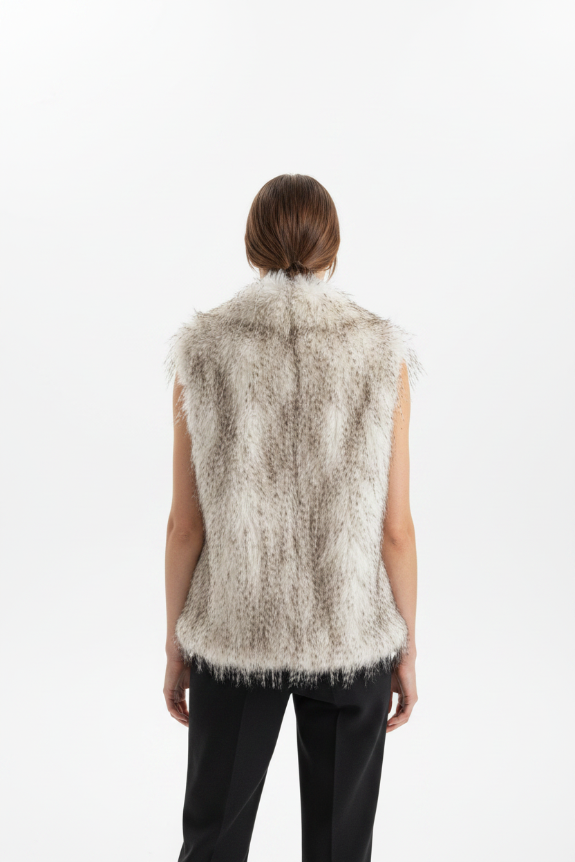 Faux Fur Gilet achterkant
