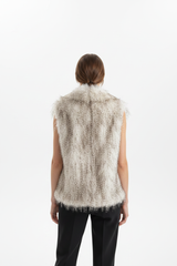 Faux Fur Gilet achterkant