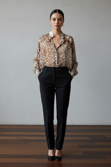 Lenteblouse Leopard