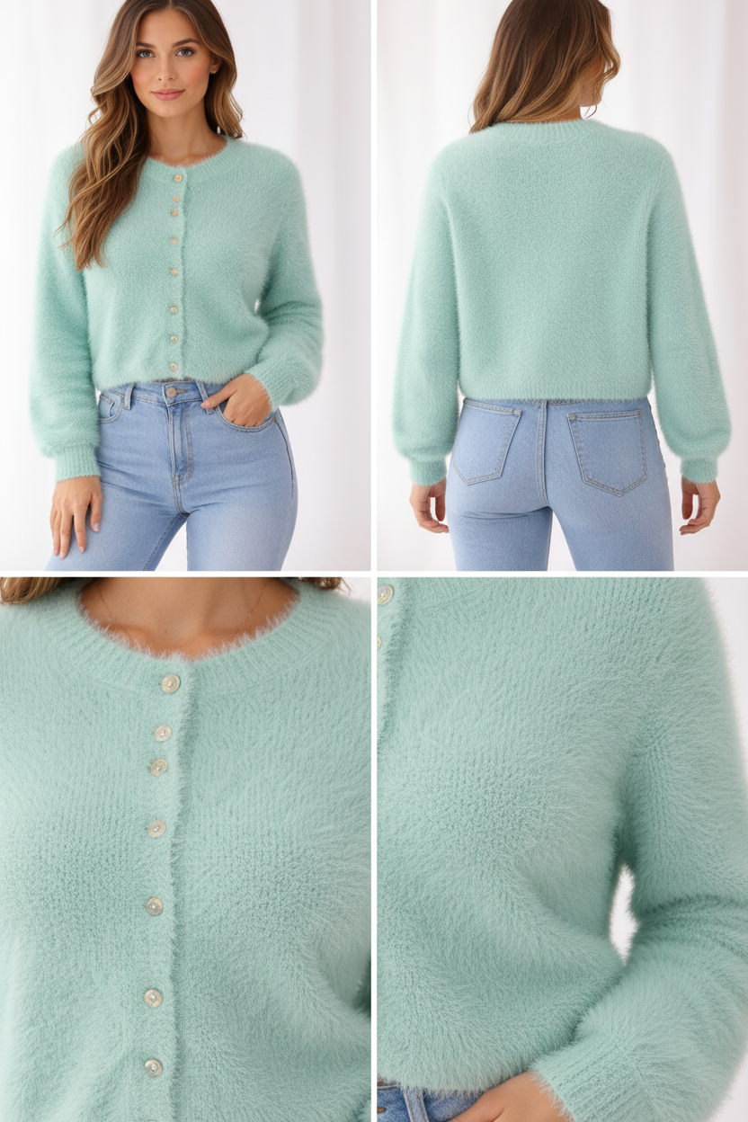 Fluffy Pastel Cardigan