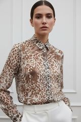 Lenteblouse Leopard