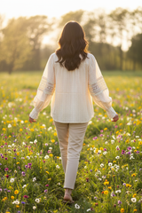 Belcci Lace Blouse – Crème