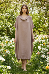 Linnen Jurk Taupe | One Size