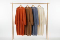 Lange Mohair Cardigan – Ivoor