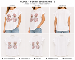 T-Shirt Bloemenfiets Roze