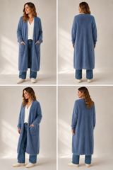 Lange Mohair Cardigan – Ivoor