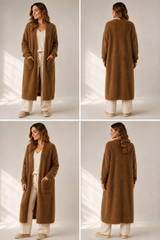 Lange Mohair Cardigan – Ivoor