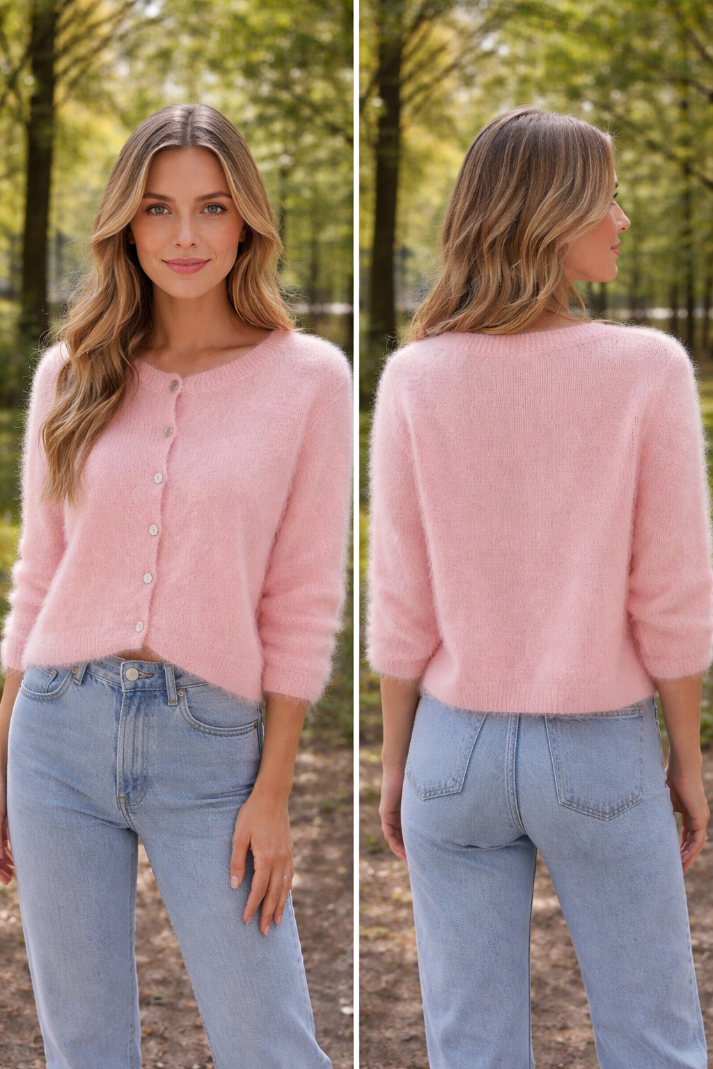 Fluffy Pink Cardigan
