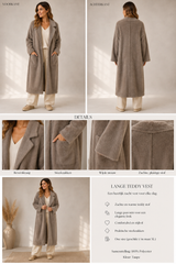 Crème Teddy Coat - Oversized