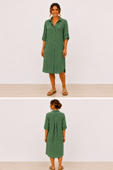 Linnen Blousejurk – Licht Blauw