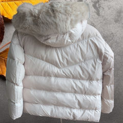 Luxe Winterjas met Bontrand - Beige